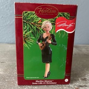 Vintage 2002 Carlton Cards Marilyn Monroe "Some Like It Christmasy" Ornament